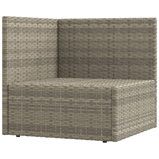 8-delige Loungeset met kussens poly rattan grijs MeubelReus