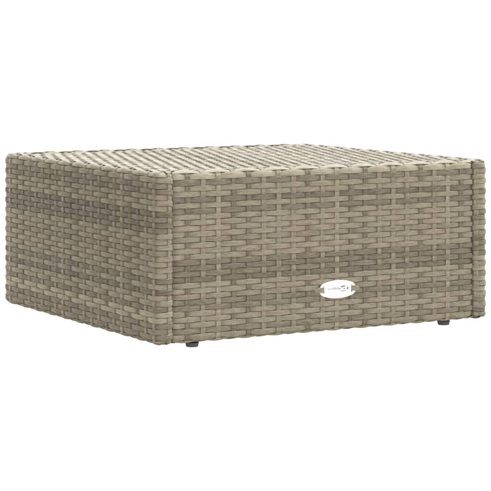 8-delige Loungeset met kussens poly rattan grijs MeubelReus