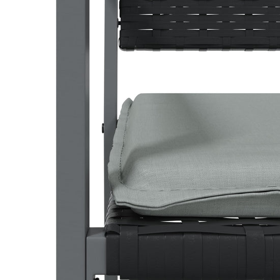 7-delige Tuinset met kussens poly rattan en staal MeubelReus