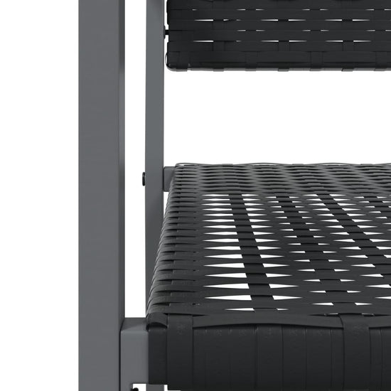 Tuinstoelen 4 st 54x62,5x89 cm poly rattan zwart MeubelReus