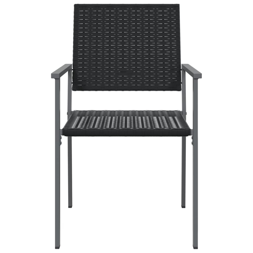 Tuinstoelen 6 st 54x62,5x89 cm poly rattan zwart MeubelReus
