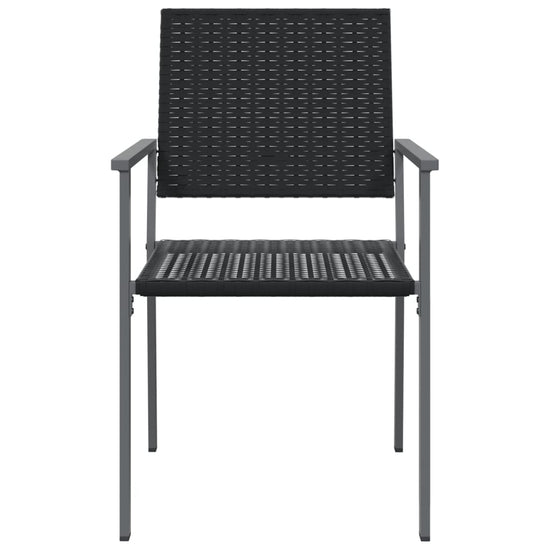 Tuinstoelen 6 st 54x62,5x89 cm poly rattan zwart MeubelReus