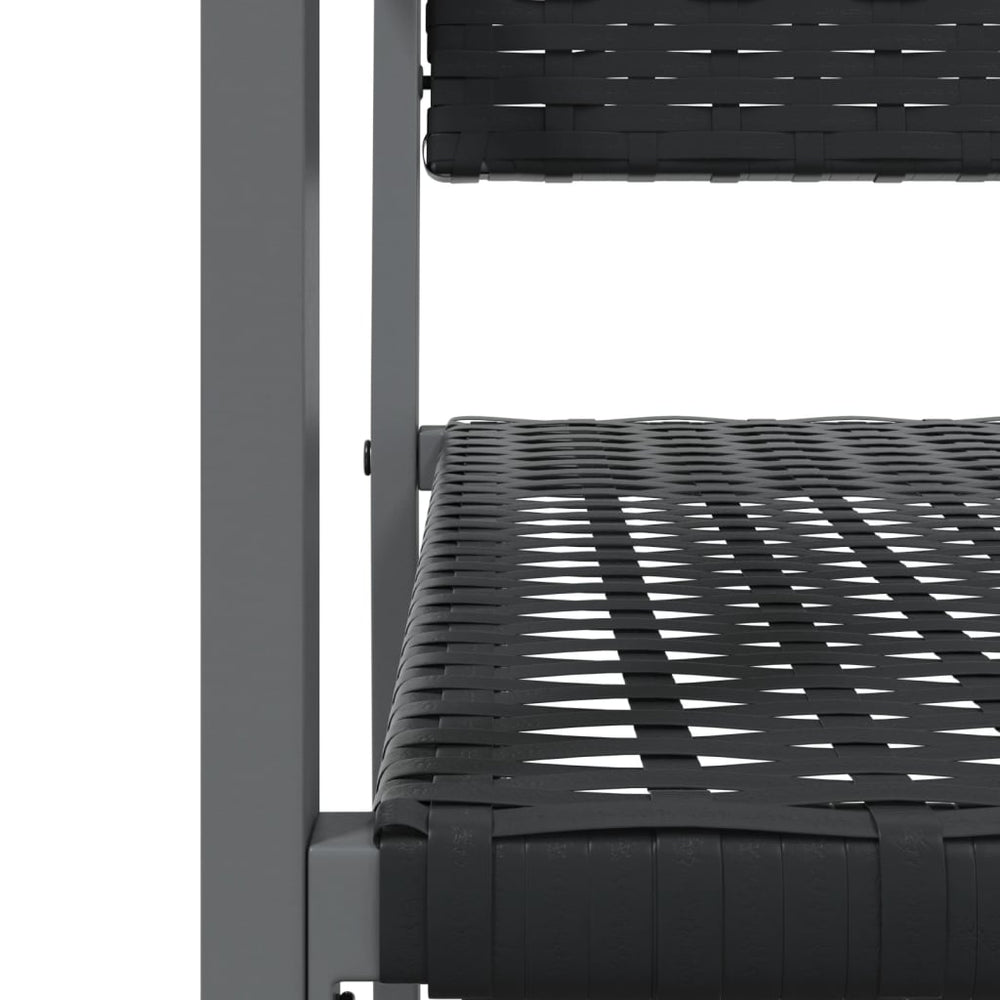 Tuinstoelen 6 st 54x62,5x89 cm poly rattan zwart MeubelReus