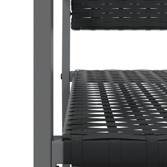 Tuinstoelen 6 st 54x62,5x89 cm poly rattan zwart MeubelReus