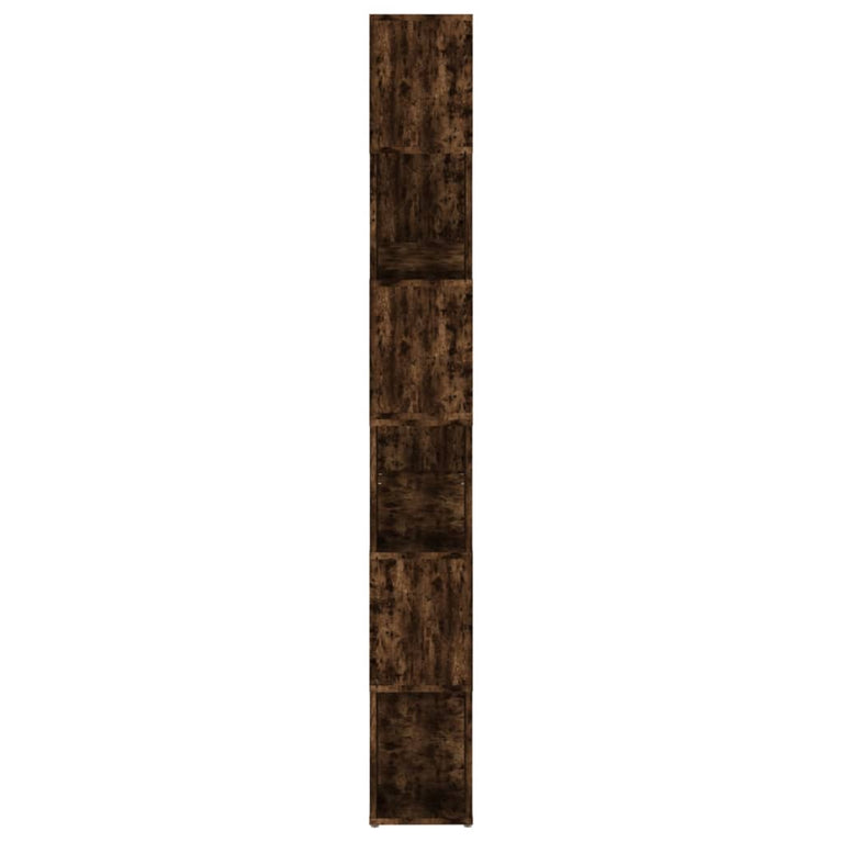 Boekenkast/kamerscherm 100x24x188 cm gerookt eikenkleurig