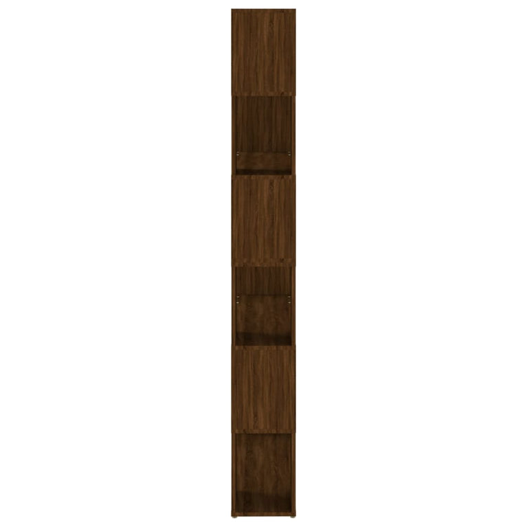 Boekenkast/kamerscherm 100x24x188 cm bruin eikenkleur