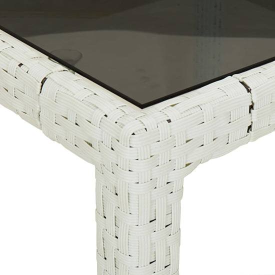 5-delige Tuinset met kussens poly rattan wit MeubelReus