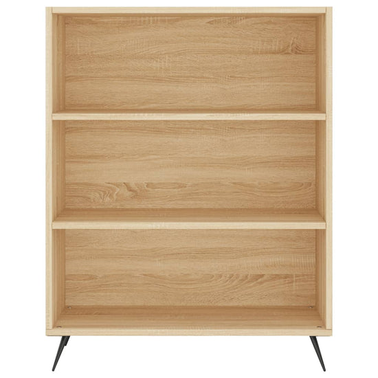Boekenkast 69,5x32,5x90 cm bewerkt hout sonoma eikenkleurig MeubelReus