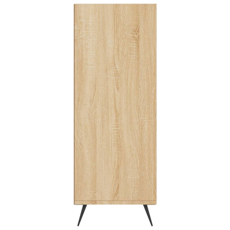 Boekenkast 69,5x32,5x90 cm bewerkt hout sonoma eikenkleurig MeubelReus
