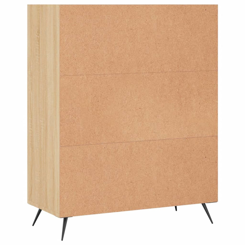 Boekenkast 69,5x32,5x90 cm bewerkt hout sonoma eikenkleurig MeubelReus