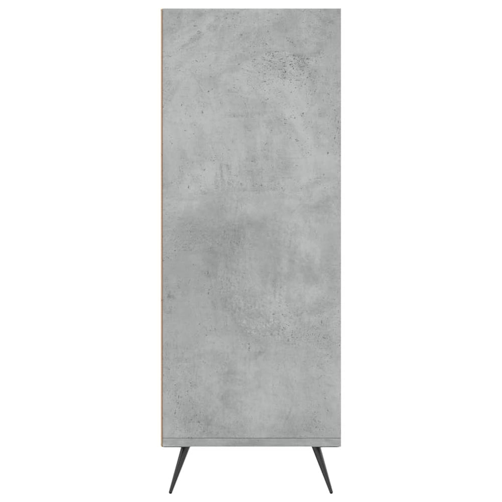 Boekenkast 69,5x32,5x90 cm bewerkt hout betongrijs MeubelReus