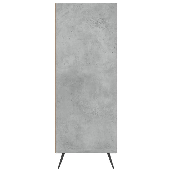 Boekenkast 69,5x32,5x90 cm bewerkt hout betongrijs MeubelReus
