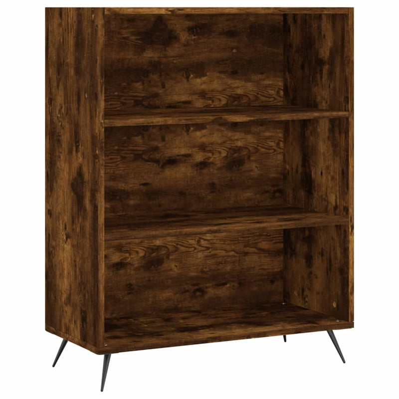 Boekenkast 69,5x32,5x90 cm bewerkt hout gerookt eikenkleurig MeubelReus