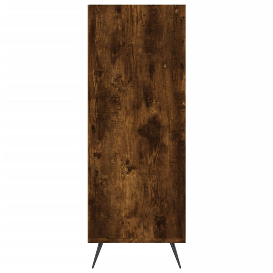 Boekenkast 69,5x32,5x90 cm bewerkt hout gerookt eikenkleurig MeubelReus