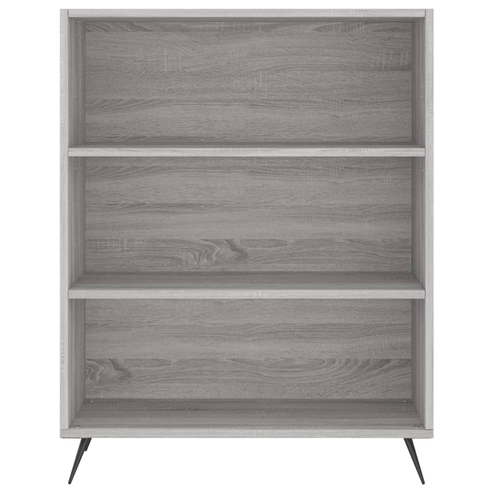 Boekenkast 69,5x32,5x90 cm bewerkt hout grijs sonoma eikenkleur MeubelReus