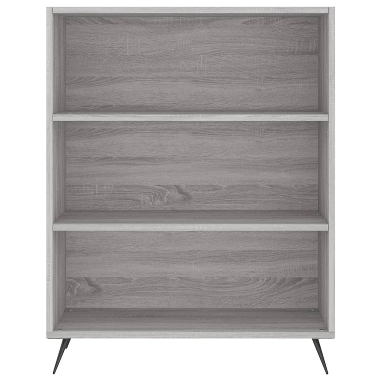 Boekenkast 69,5x32,5x90 cm bewerkt hout grijs sonoma eikenkleur MeubelReus