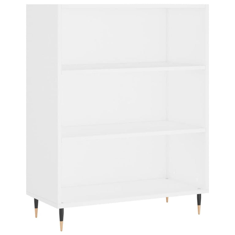 Boekenkast 69,5x32,5x90 cm bewerkt hout wit MeubelReus