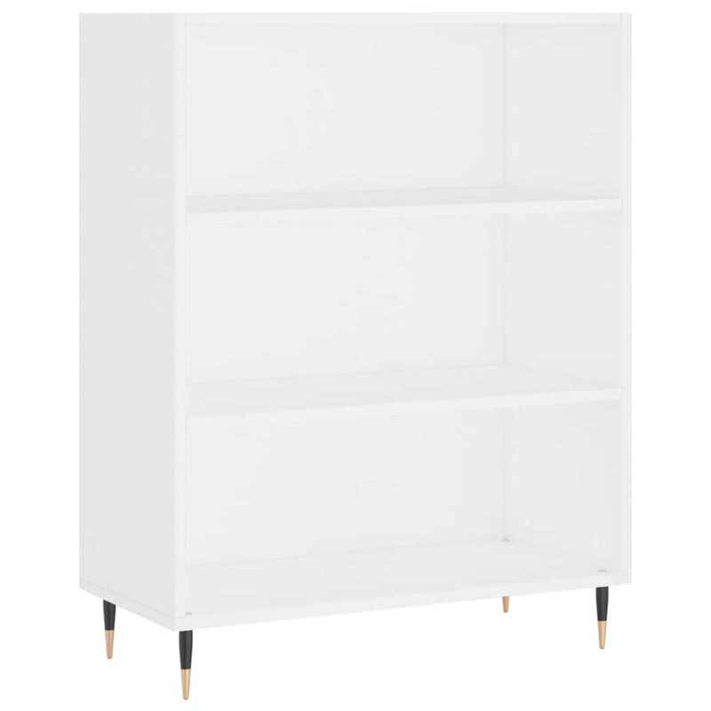 Boekenkast 69,5x32,5x90 cm bewerkt hout wit MeubelReus