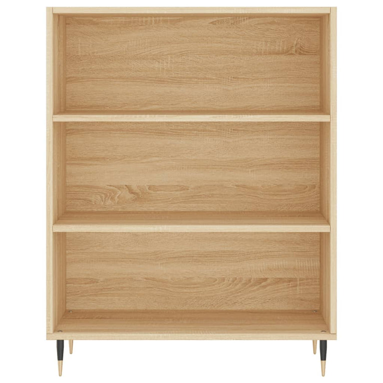 Boekenkast 69,5x32,5x90 cm bewerkt hout sonoma eikenkleurig MeubelReus