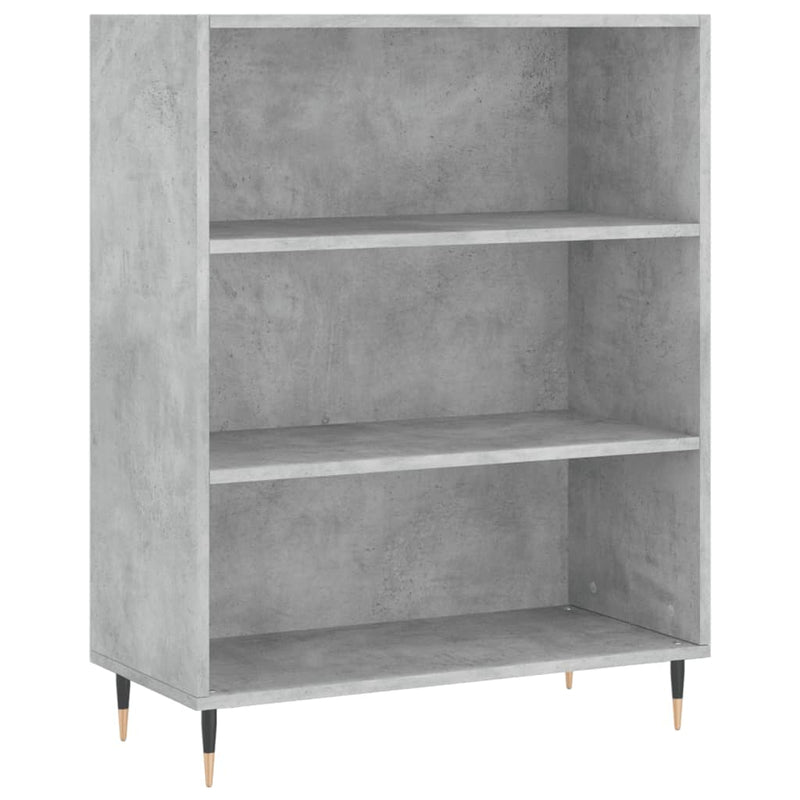 Boekenkast 69,5x32,5x90 cm bewerkt hout betongrijs MeubelReus