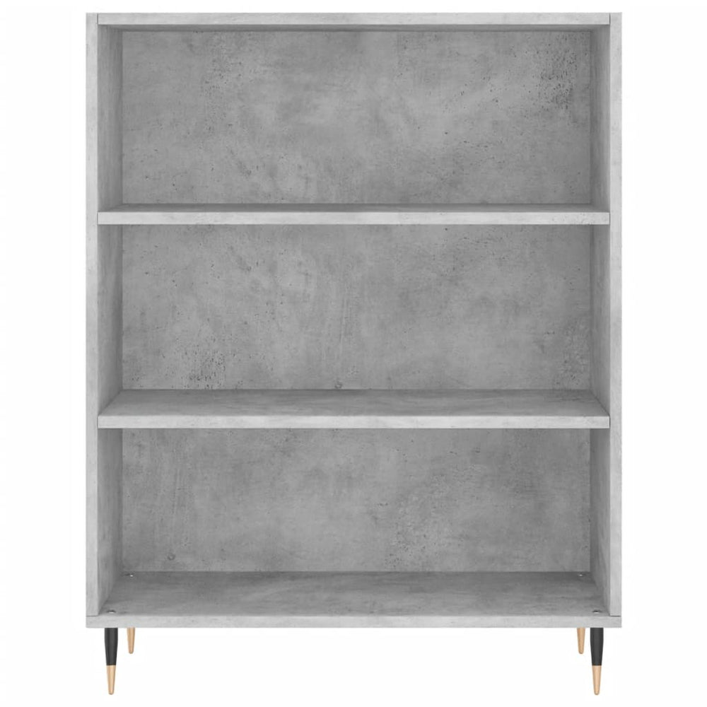 Boekenkast 69,5x32,5x90 cm bewerkt hout betongrijs MeubelReus