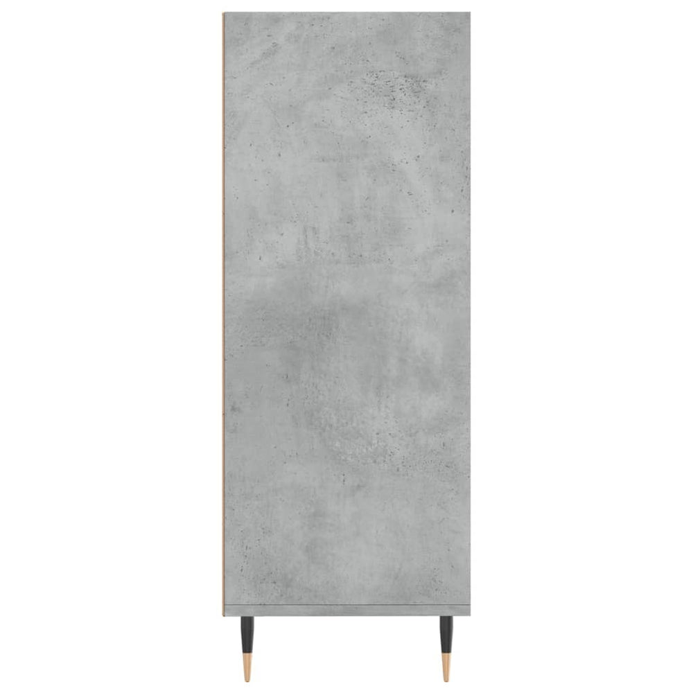Boekenkast 69,5x32,5x90 cm bewerkt hout betongrijs MeubelReus