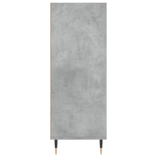 Boekenkast 69,5x32,5x90 cm bewerkt hout betongrijs MeubelReus