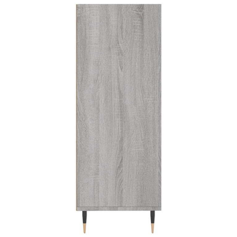 Boekenkast 69,5x32,5x90 cm bewerkt hout grijs sonoma eikenkleur MeubelReus