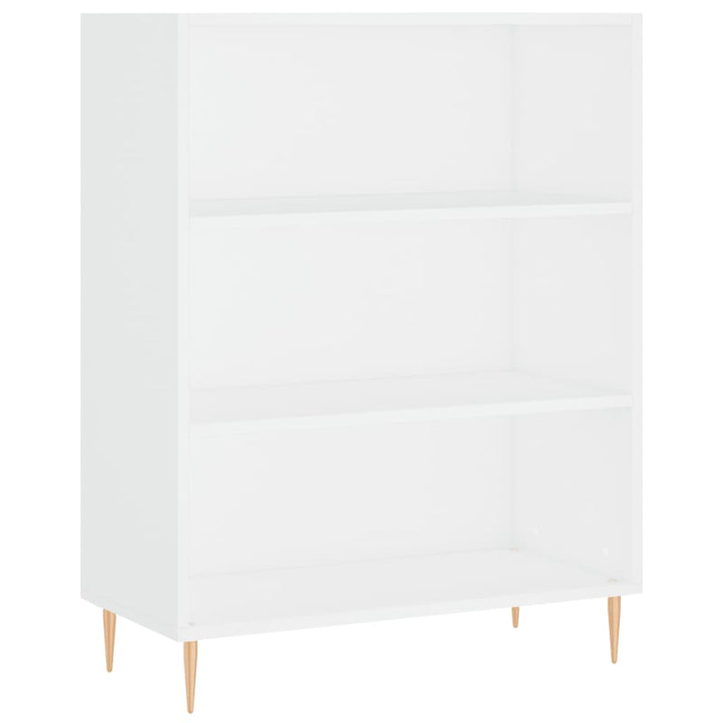 Boekenkast 69,5x32,5x90 cm bewerkt hout wit MeubelReus