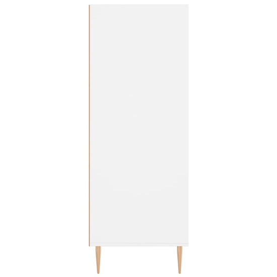 Boekenkast 69,5x32,5x90 cm bewerkt hout wit MeubelReus