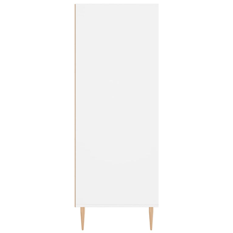 Boekenkast 69,5x32,5x90 cm bewerkt hout wit MeubelReus