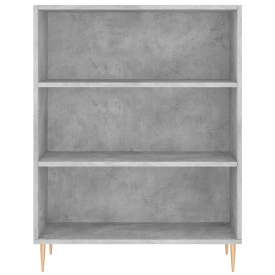 Boekenkast 69,5x32,5x90 cm bewerkt hout betongrijs MeubelReus