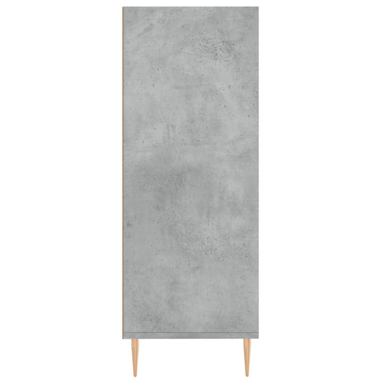Boekenkast 69,5x32,5x90 cm bewerkt hout betongrijs MeubelReus