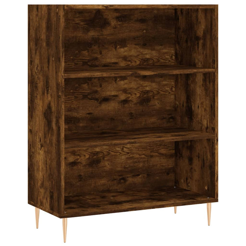 Boekenkast 69,5x32,5x90 cm bewerkt hout gerookt eikenkleurig MeubelReus