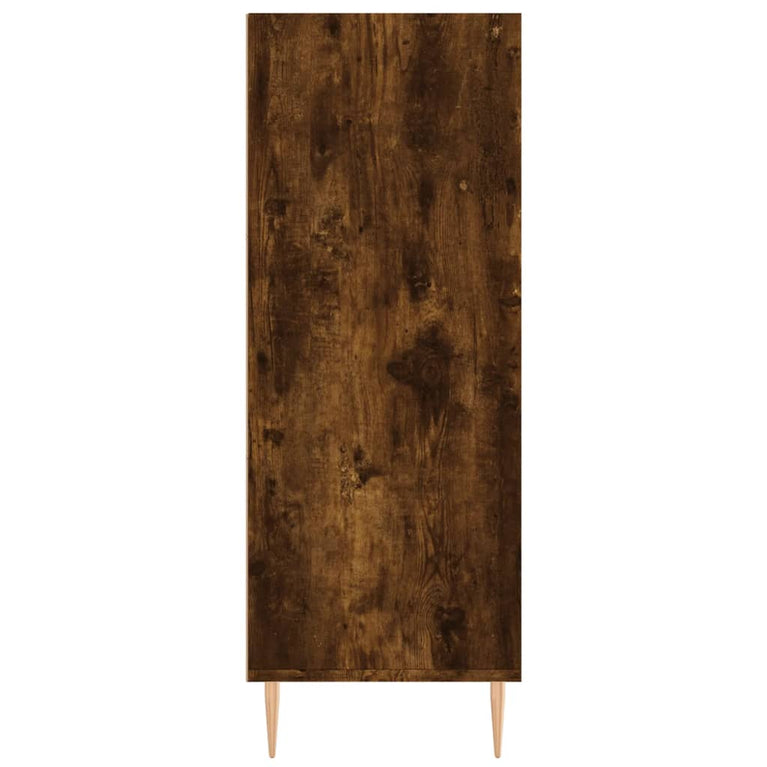 Boekenkast 69,5x32,5x90 cm bewerkt hout gerookt eikenkleurig MeubelReus