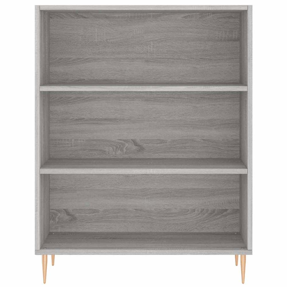 Boekenkast 69,5x32,5x90 cm bewerkt hout grijs sonoma eikenkleur MeubelReus