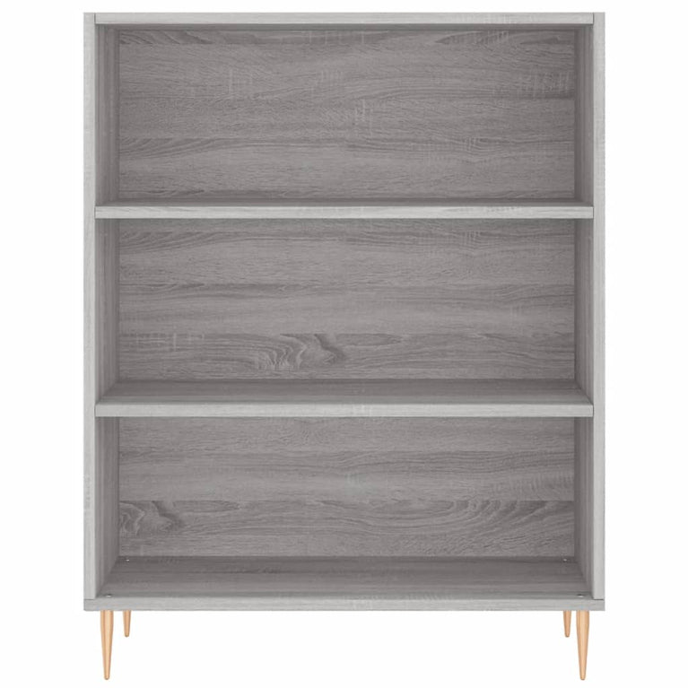 Boekenkast 69,5x32,5x90 cm bewerkt hout grijs sonoma eikenkleur MeubelReus