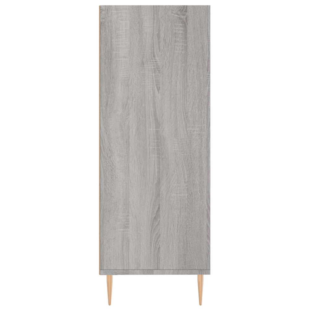Boekenkast 69,5x32,5x90 cm bewerkt hout grijs sonoma eikenkleur MeubelReus