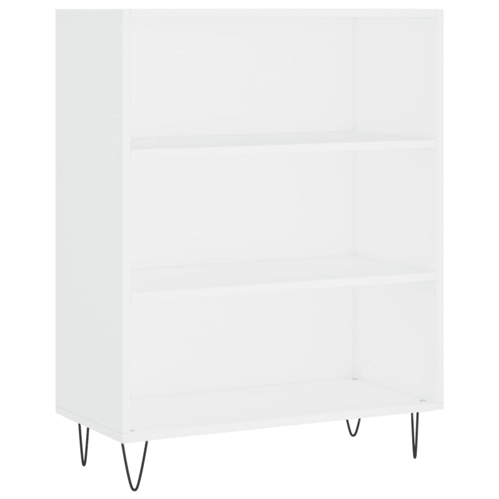 Boekenkast 69,5x32,5x90 cm bewerkt hout wit MeubelReus