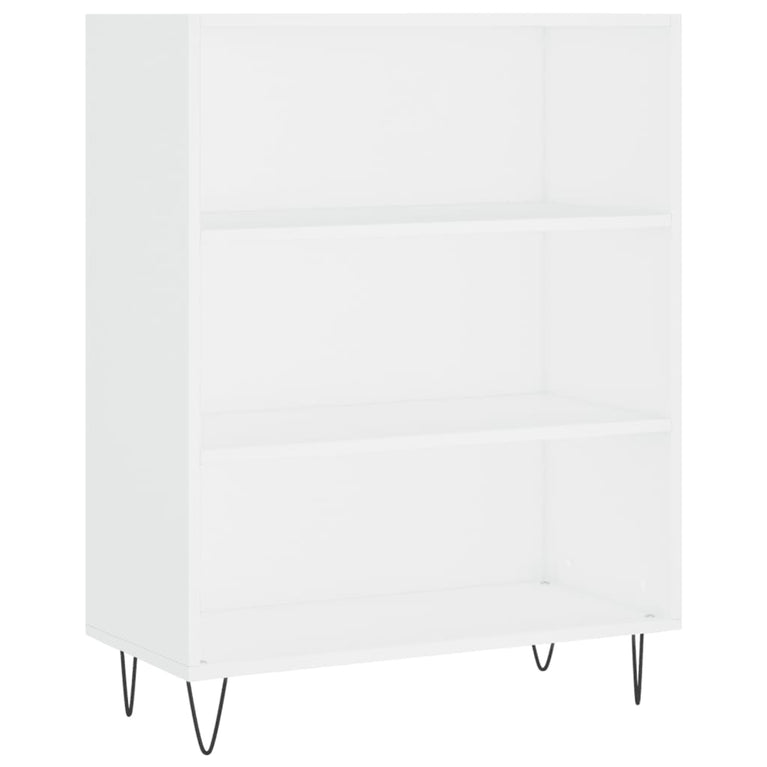 Boekenkast 69,5x32,5x90 cm bewerkt hout wit MeubelReus