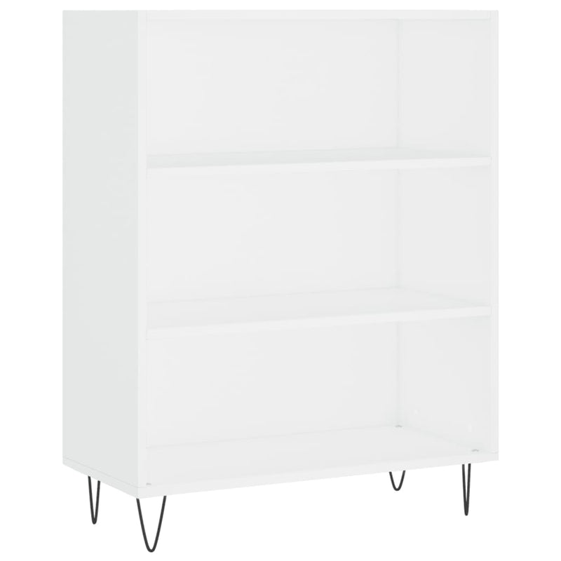 Boekenkast 69,5x32,5x90 cm bewerkt hout wit MeubelReus