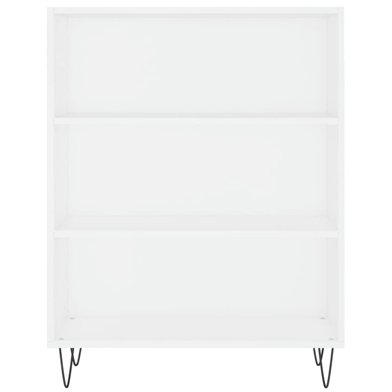 Boekenkast 69,5x32,5x90 cm bewerkt hout wit MeubelReus