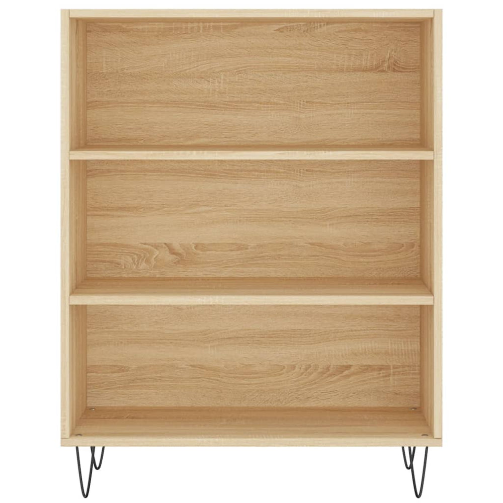 Boekenkast 69,5x32,5x90 cm bewerkt hout sonoma eikenkleurig MeubelReus