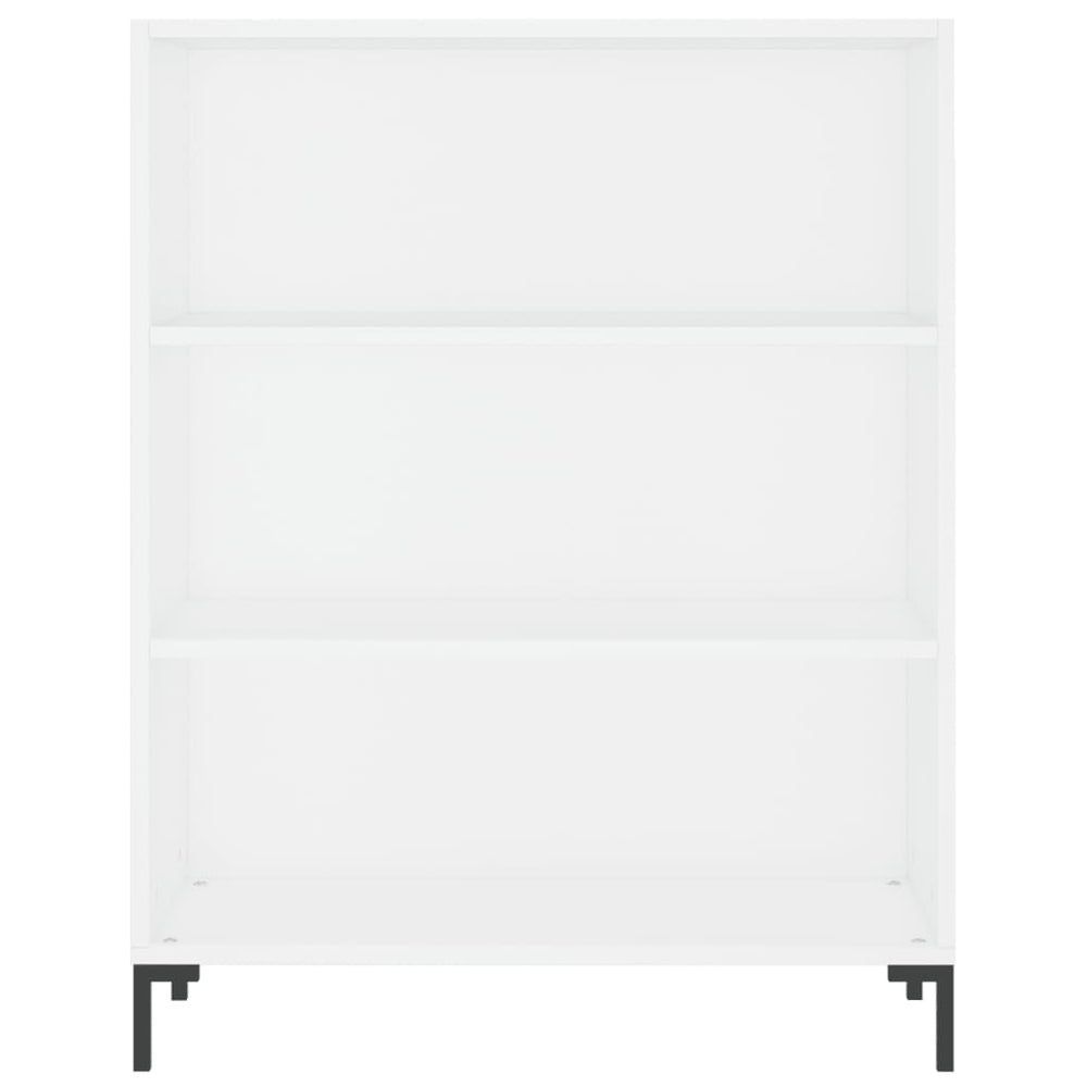 Boekenkast 69,5x32,5x90 cm bewerkt hout wit MeubelReus