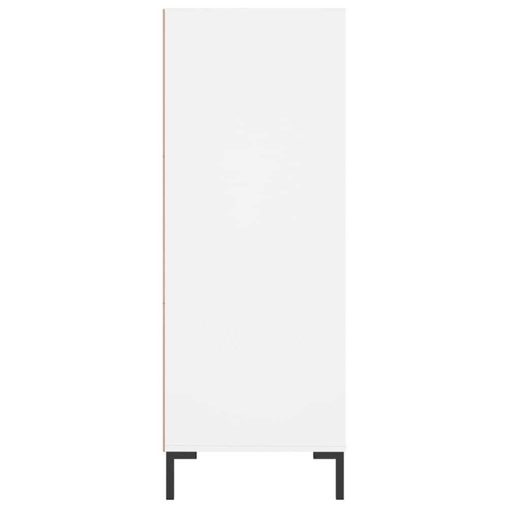Boekenkast 69,5x32,5x90 cm bewerkt hout wit MeubelReus