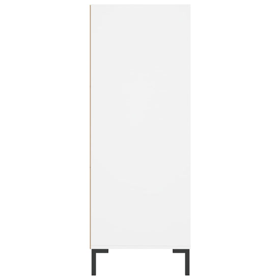 Boekenkast 69,5x32,5x90 cm bewerkt hout wit MeubelReus