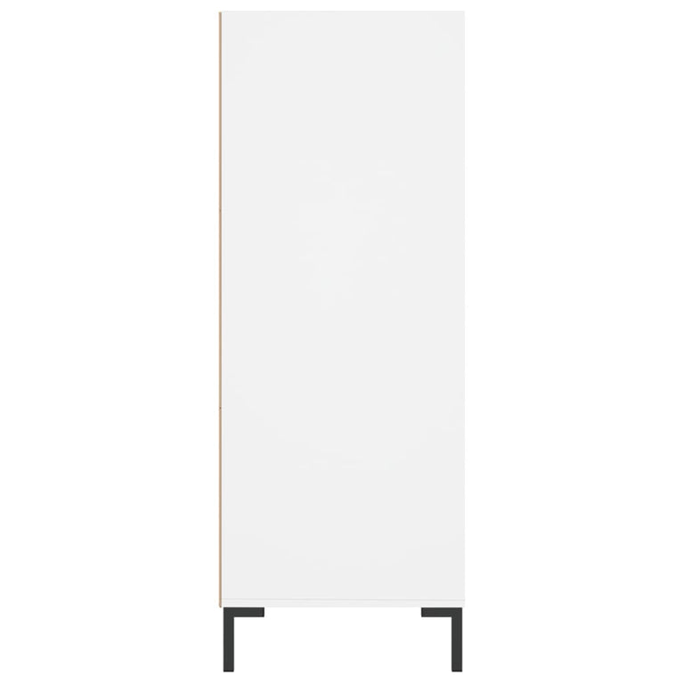 Boekenkast 69,5x32,5x90 cm bewerkt hout wit MeubelReus