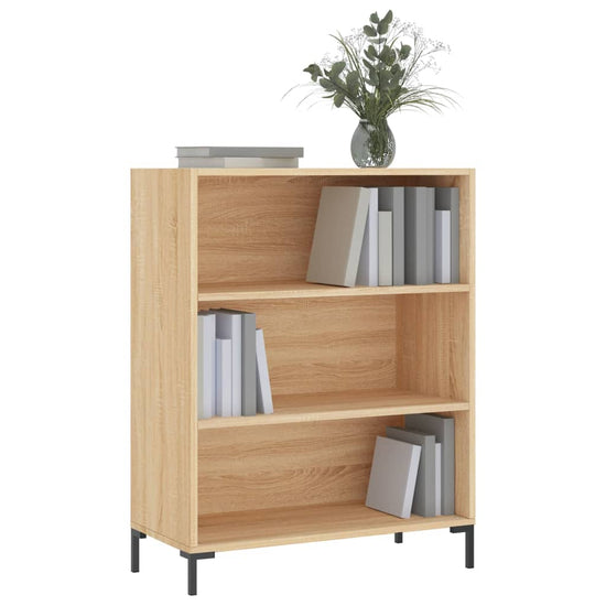 Boekenkast 69,5x32,5x90 cm bewerkt hout sonoma eikenkleurig MeubelReus