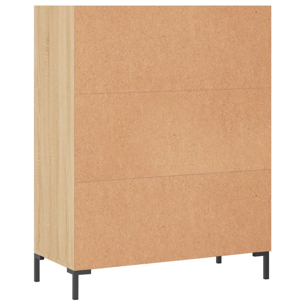 Boekenkast 69,5x32,5x90 cm bewerkt hout sonoma eikenkleurig MeubelReus