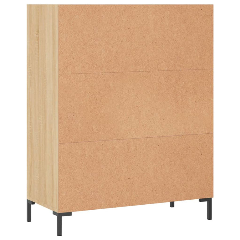 Boekenkast 69,5x32,5x90 cm bewerkt hout sonoma eikenkleurig MeubelReus